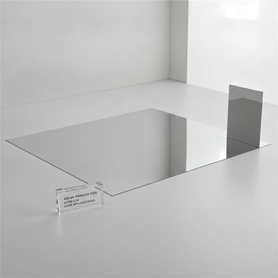 Lamiera in acciaio inossidabile 430 BA con finitura BA, spessore 0,3-1,0 mm e dimensioni 1000x2000 mm per pannelli di elettrodomestici