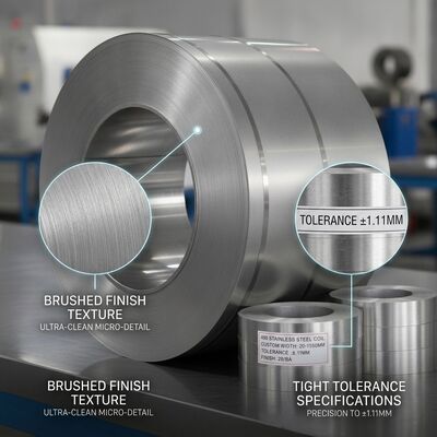 Acciaio Inossidabile 430 per Imbutitura Profonda in Rotolo con Finitura BA 2B per Cestelli di Lavatrici in Spessore 0.5mm-2.5mm