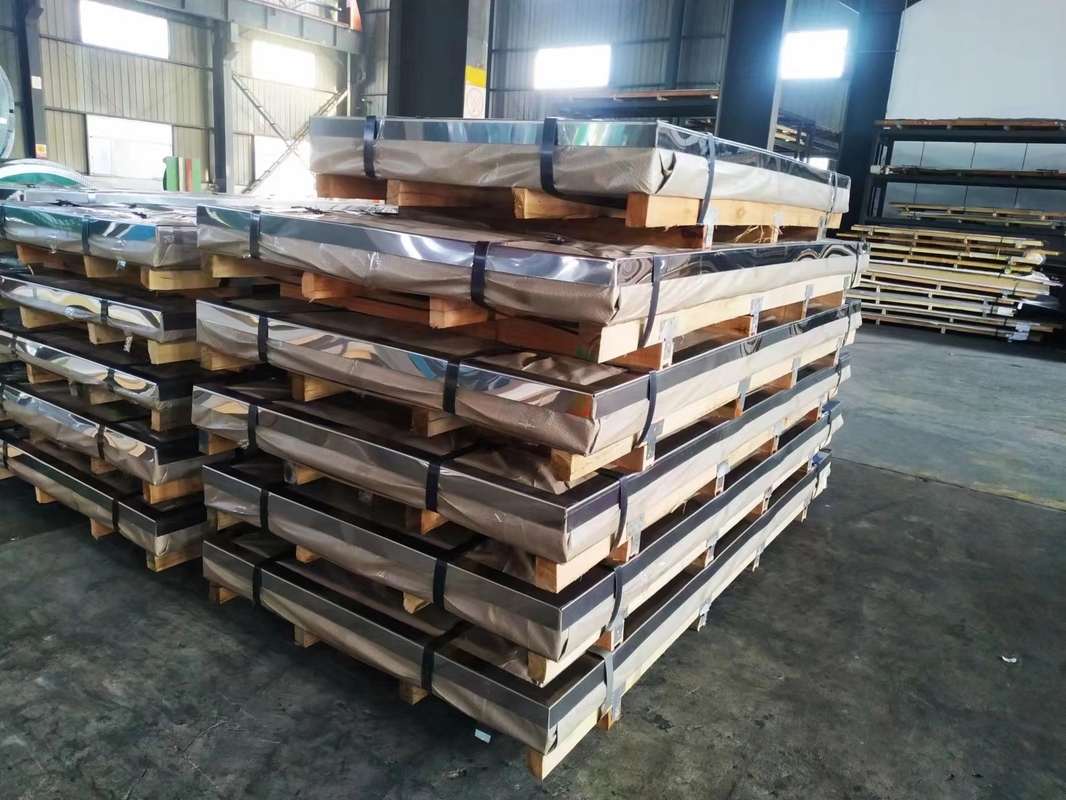 Fogli di acciaio inossidabile Poli 304 laminato a caldo con 0,3 mm 6 mm e 28,0 x 106 Psi Modulo di elasticità