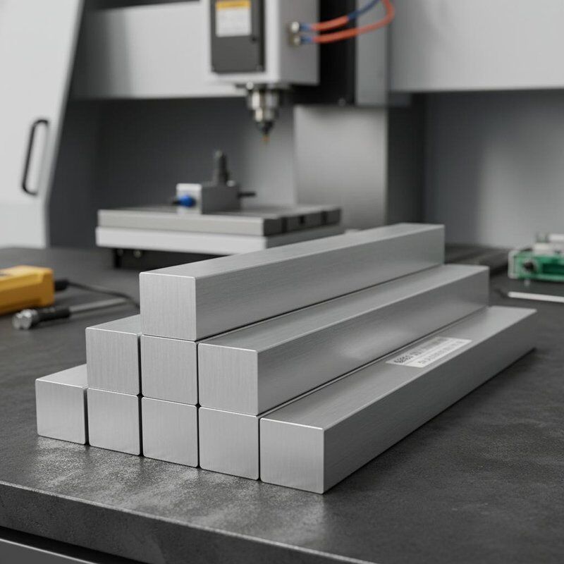 Barra quadrata in alluminio di precisione 6063 per lavorazione CNC Tolleranza stabile Prestazioni fluide
