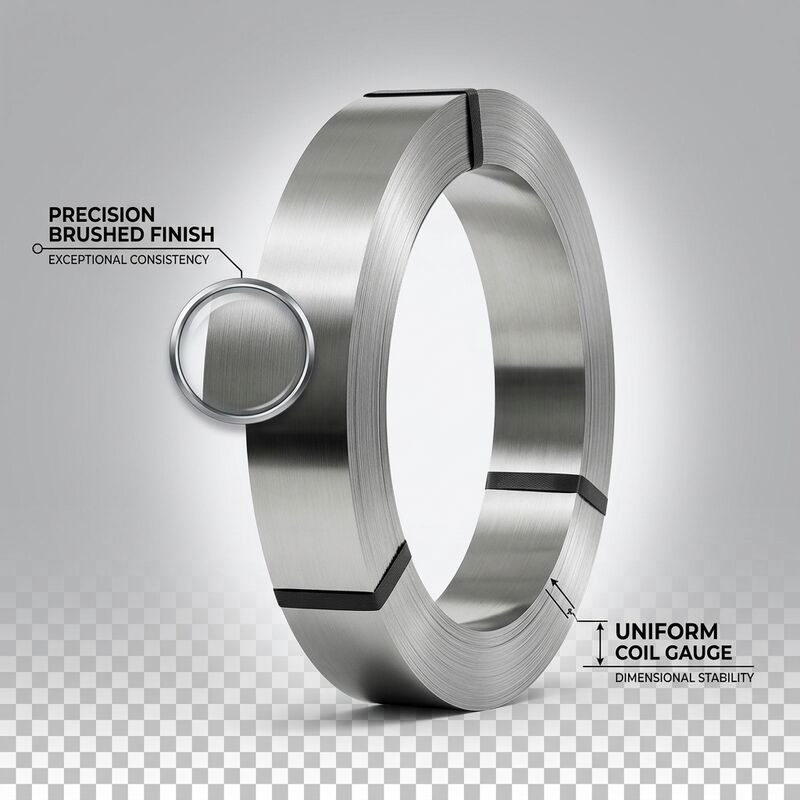 Bobina di acciaio inossidabile ferritico magnetico 430 con finitura 2B BA per pentole a induzione, spessore 0,3 mm-2,0 mm